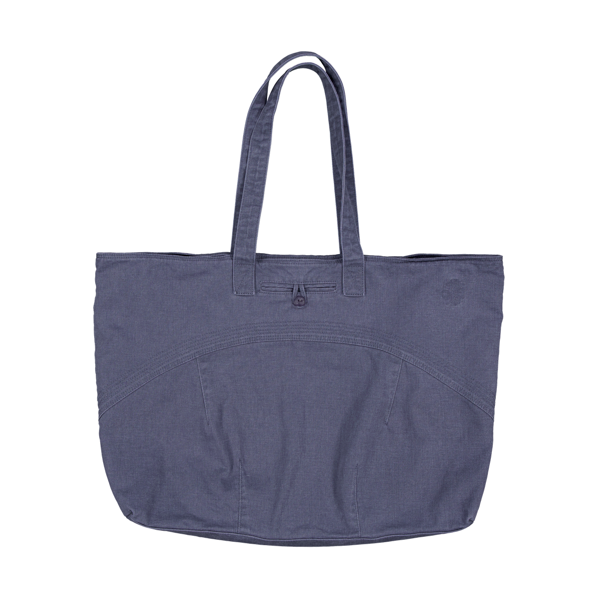 Washed Button Tote Bag