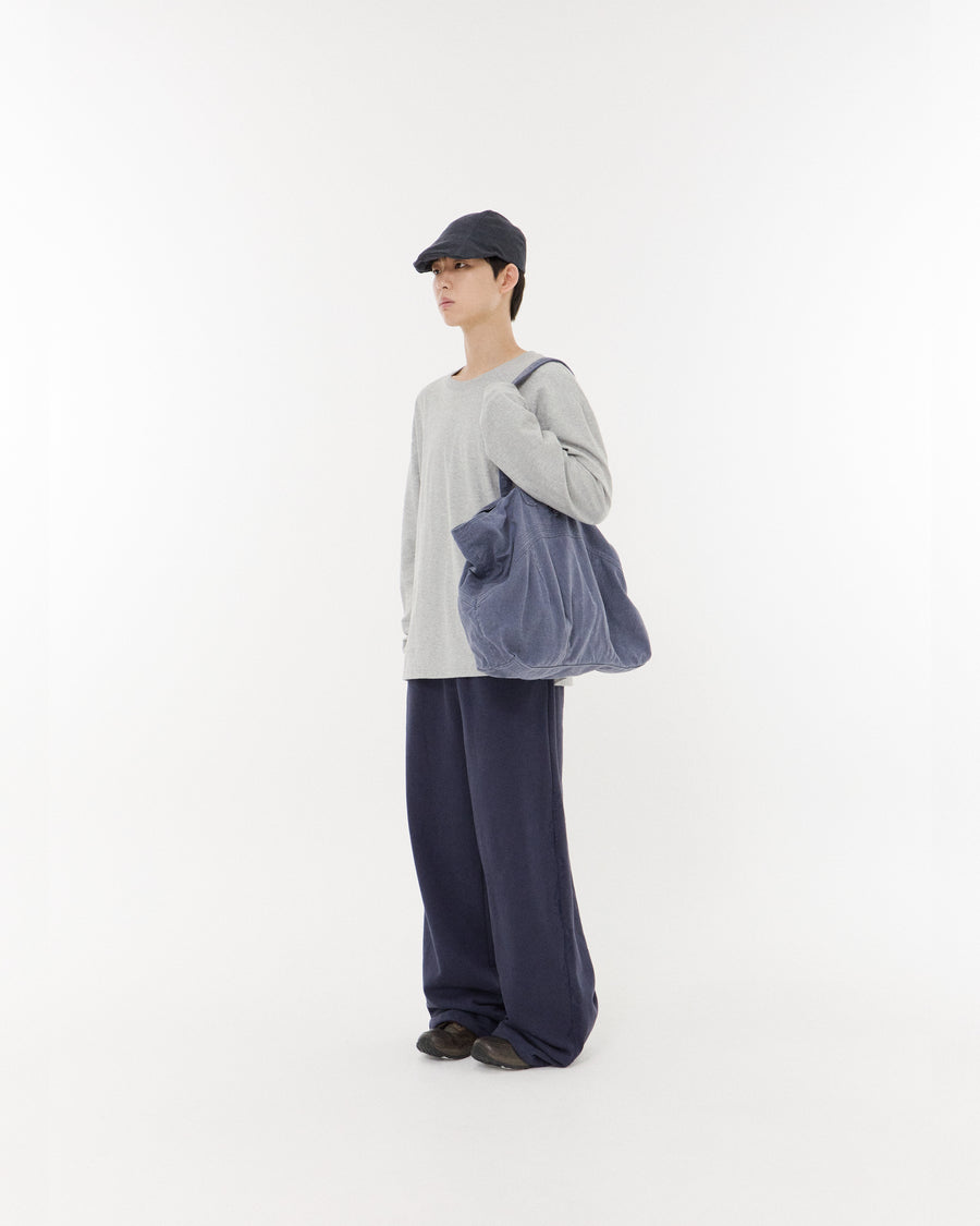 Washed Button Tote Bag