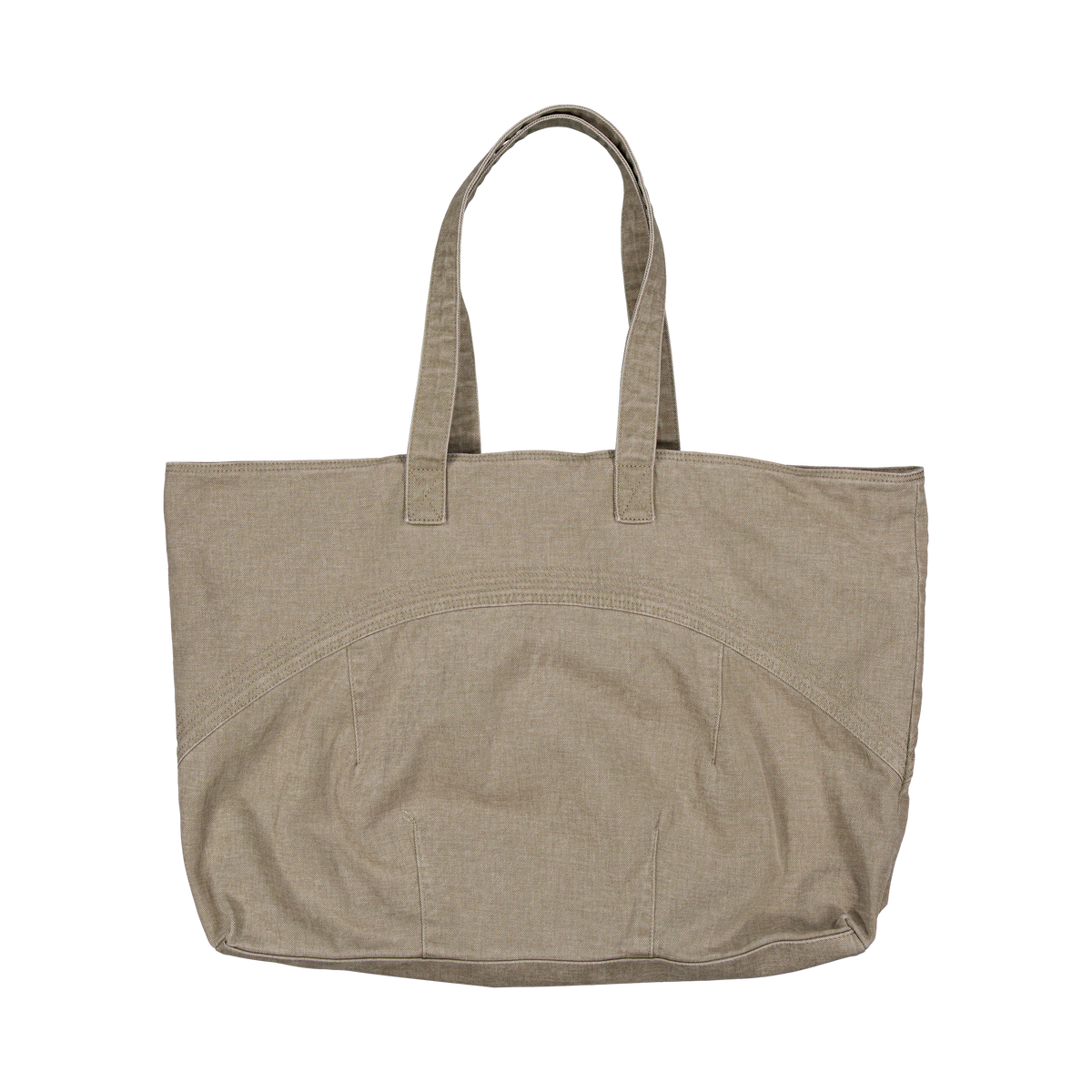 Washed Button Tote Bag