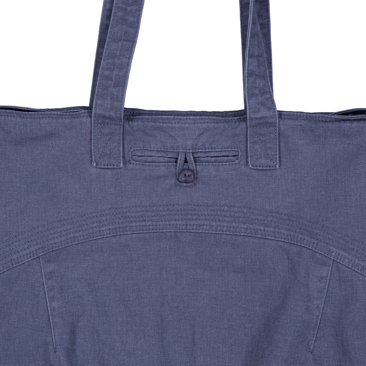Washed Button Tote Bag
