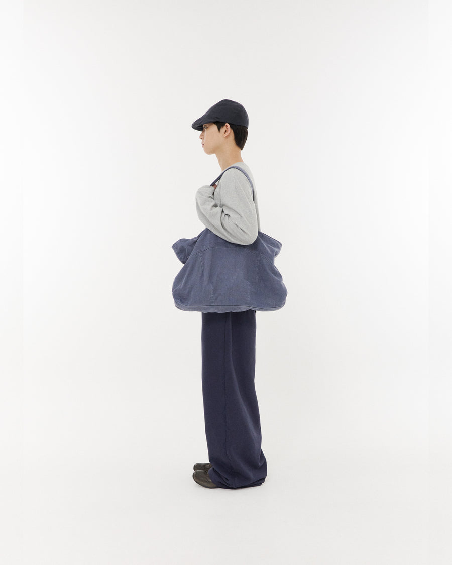 Washed Button Tote Bag