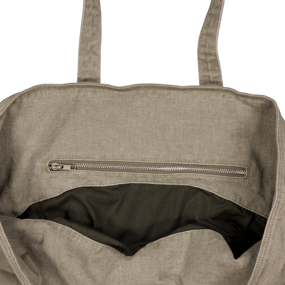 Washed Button Tote Bag